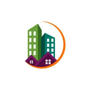 Real estate vector design template illustration Stock Illustration