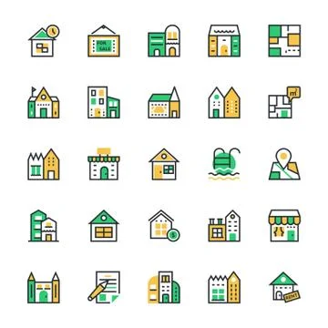 Real Estate Vector Icon Stock Illustration