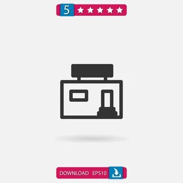 Real estate vector icon Illustrazione stock