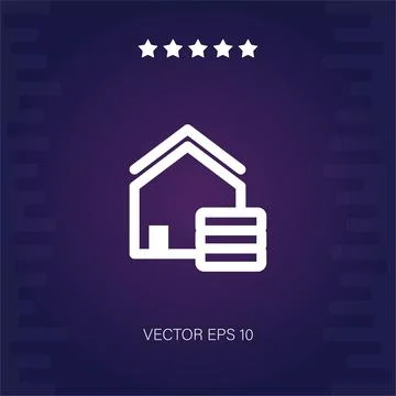 Real estate vector icon Stock Illustration
