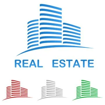 Real estate vector logo design template Stock Illustration