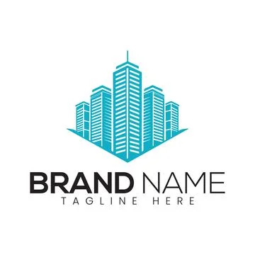 Real Estate Vector Logo Design Template. Real Estate Logo Design Stock Illustration
