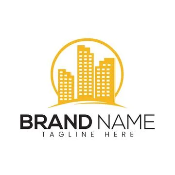 Real Estate Vector Logo Design Template. Real Estate Logo Design Stock Illustration