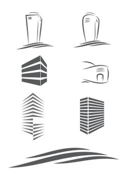 Real estate vector logo Stock Illustration