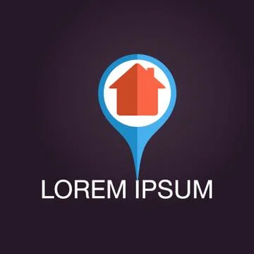 Real estate vector logo Stock Illustration