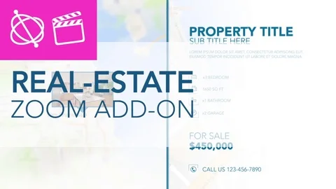 Real-Estate Zoom Add-On - Apple Motion and Final Cut Pro X Template After Effects stock