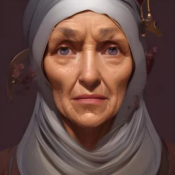 The real face of Befana Stock Illustration