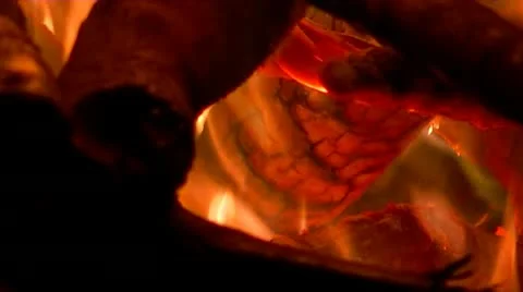 Real fire 08 Stock Footage 10576538