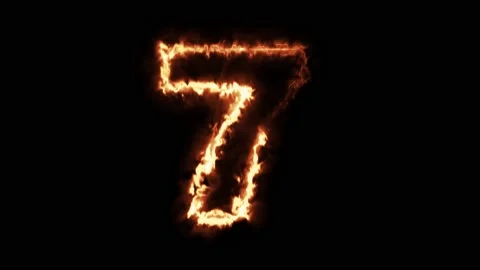 Real fire 10 seconds countdown. Stock Footage 159324904