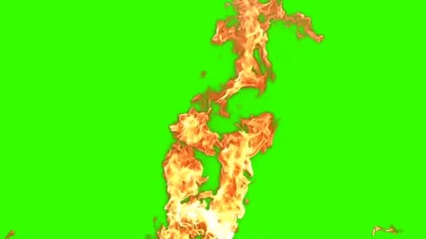 Real Fire Blast and Flame Sparks Explosion Overlay Effect Stock Footage 340676672