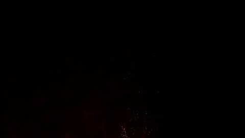 Real Fire Ember Sparks On Black Background Video For Survival Projects Stock Footage 310950484