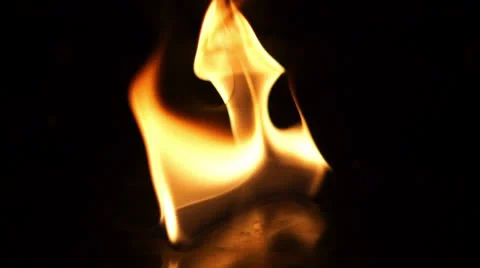 Real fire flame loop Stock Footage 22514445