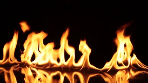 Real Fire Flames Stock Footage 120776516