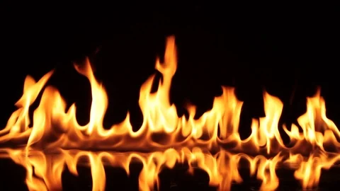 Real Fire Flames Stock Footage 120776528
