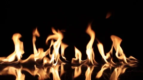Real Fire Flames Stock Footage 120776529