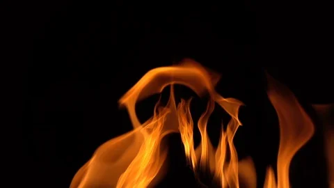 Real fire flaming background. Stock Footage 95189800