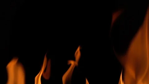 Real fire flaming background. Stock Footage 95190066