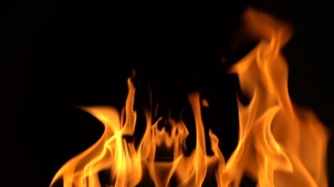 Real fire flaming background. Stock Footage 95191364
