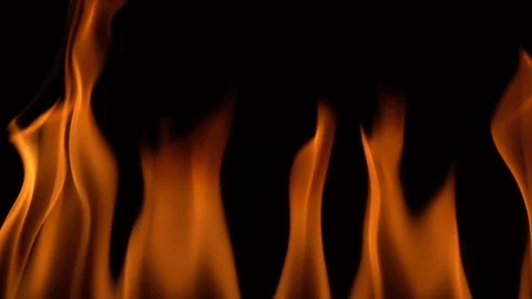 Real fire flaming background. Stock Footage 95191798