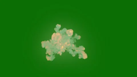 Real Fire Visual Effect Animation on Gre... | Stock Video | Pond5
