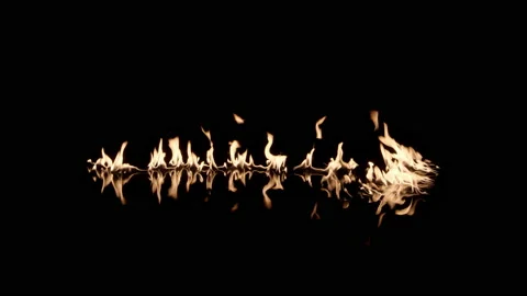 Real Fire on Water 02 Stock Footage 150191397