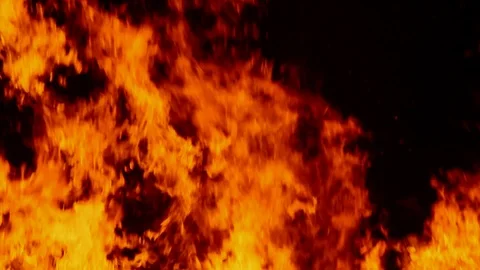 Real fire/flames background Stock Footage 122306958