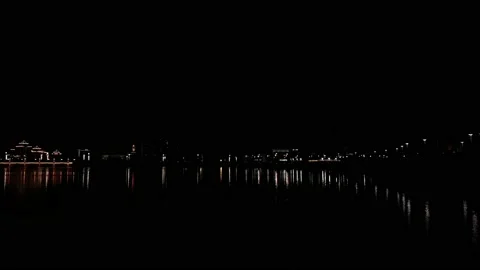 Real Firework close up on Deep Black Background Sky  Stock Footage 209419670