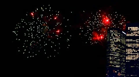 Real Fireworks 2 Stock Footage 11299277