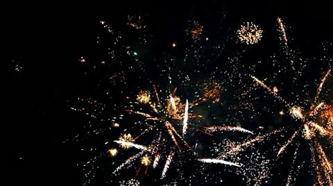 Real Fireworks 5 Stock Footage 11299352