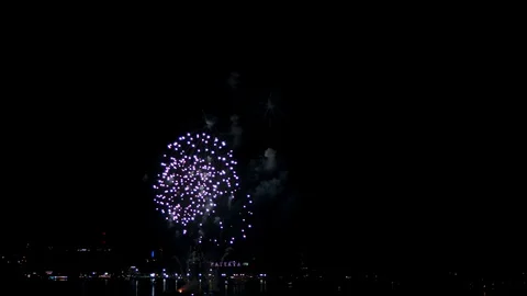 Real fireworks exploding celebration fra... | Stock Video | Pond5