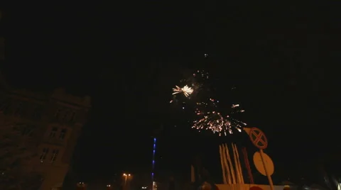 Real fireworks Stock-Footage 5163282