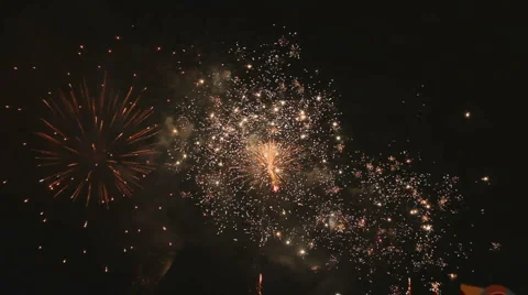 Real fireworks Stock-Footage 5163285