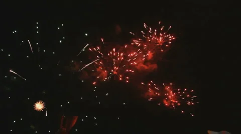 Real fireworks Stock-Footage 5163286