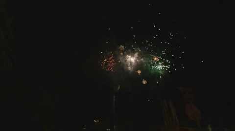 Real fireworks Stock-Footage 5163310