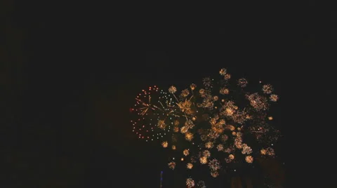 Real fireworks Stock-Footage 5163327