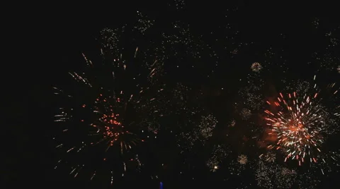 Real fireworks Stock-Footage 5163342