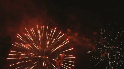 Real fireworks Stock-Footage 5163483
