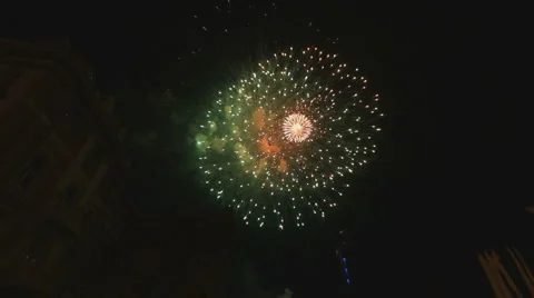 Real fireworks Stock-Footage 5164204