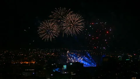 Real Fireworks 動画素材 118821173