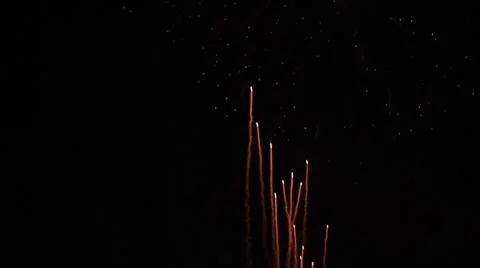 Real Fireworks Rockets Video stock 7759455