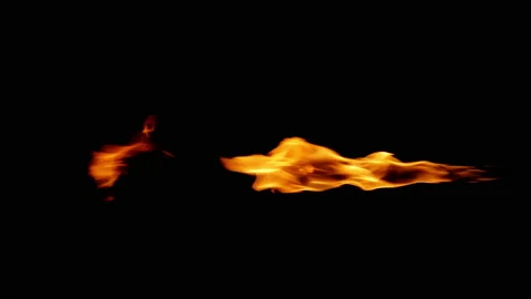 Real flames close up. Stock Footage 234622112
