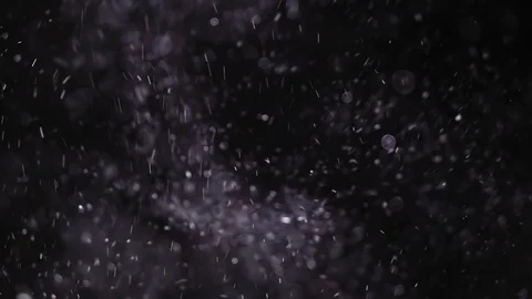 Real frames of frosty snow particles with beautiful bokeh Symbol of New Year and Video stock 117244147