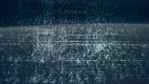 Real glitch, noise on a tv screen. Glitches on a black and white TV-display Video stock 123767162