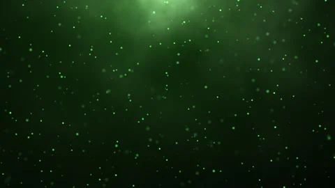 Real green particles moving from top to bottom Stock Footage 267723218