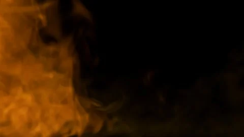 Real Ground Fire Burning with Flames and Smoke – Cinematic Fire Background 스톡 동영상 343550037