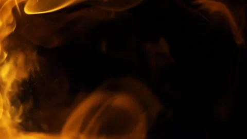 Real Ground Fire Burning with Flames and Smoke – Cinematic Fire Background 库存影片 343550040