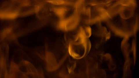 Real Ground Fire Burning with Flames and Smoke – Cinematic Fire Background 스톡 동영상 343550089