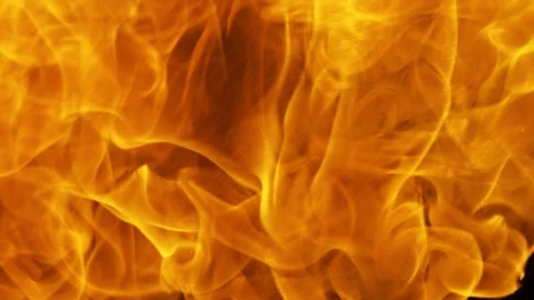 Real Ground Fire Burning with Flames and Smoke – Cinematic Fire Background 스톡 동영상 343550142
