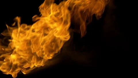Real Ground Fire Burning with Flames and Smoke – Cinematic Fire Background 스톡 동영상 343550443
