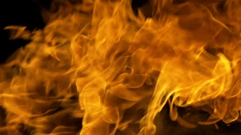 Real Ground Fire Burning with Flames and Smoke – Cinematic Fire Background 스톡 동영상 343550595